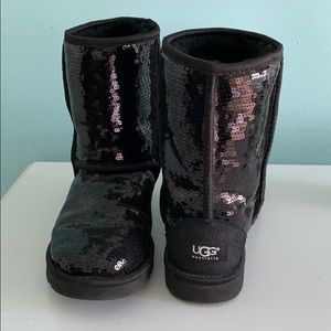 Black sequin Ugg’s